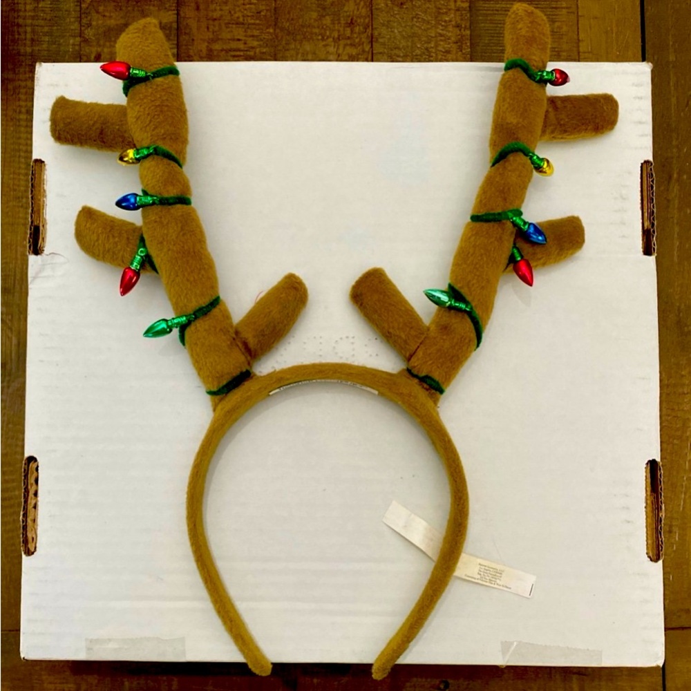 The Great PretendEars Xmas reindeer antler headband for kids